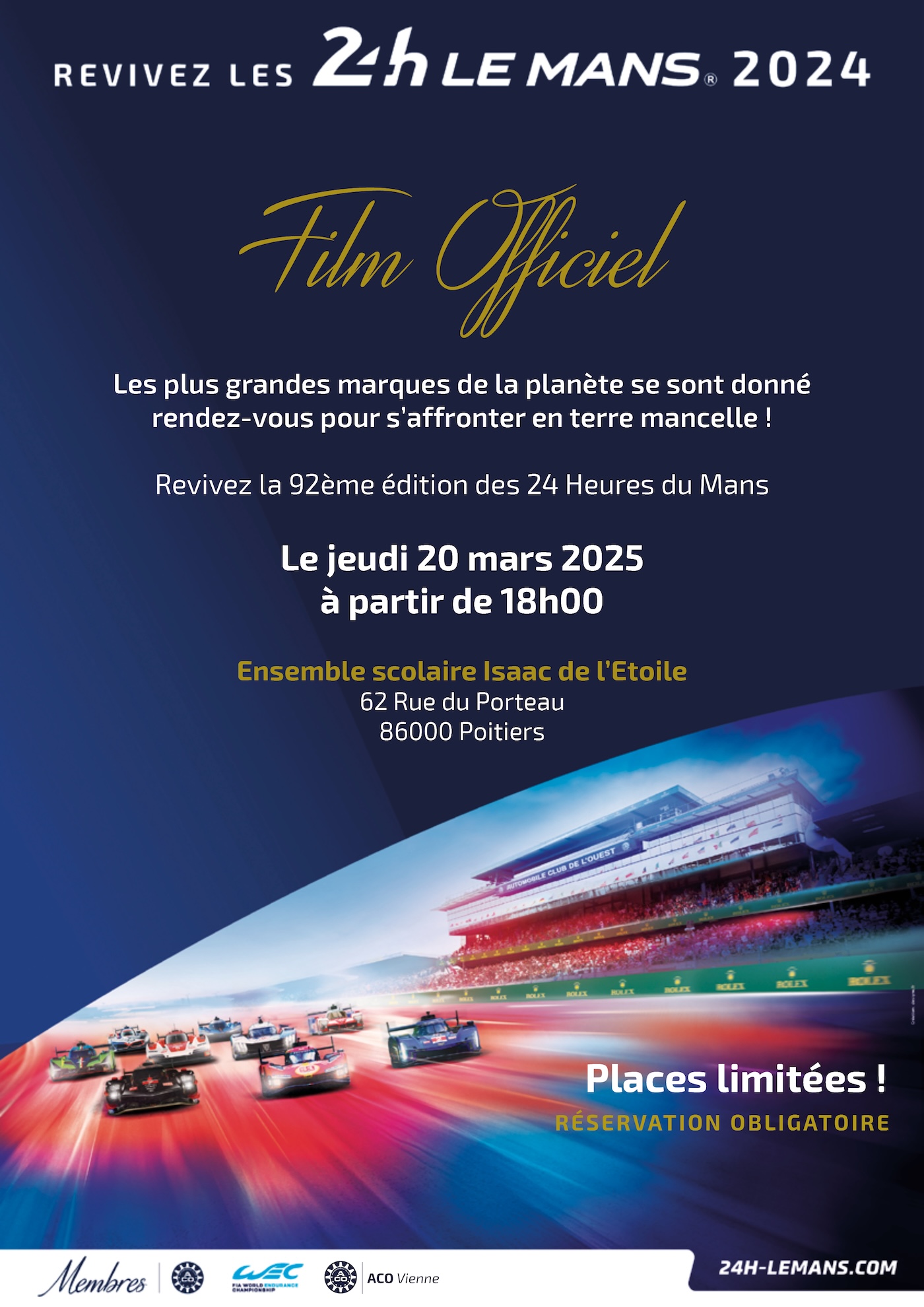 Image de Projection du film des 24 Heures du Mans 2024